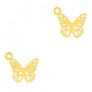 Metal Bohemian pendant Butterfly Gold